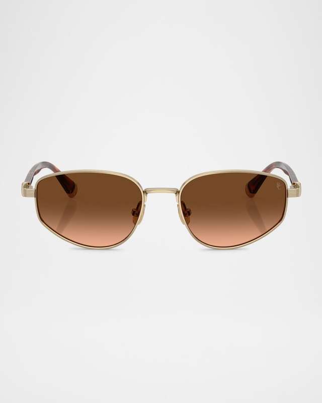 Titanium Oval Sunglasses